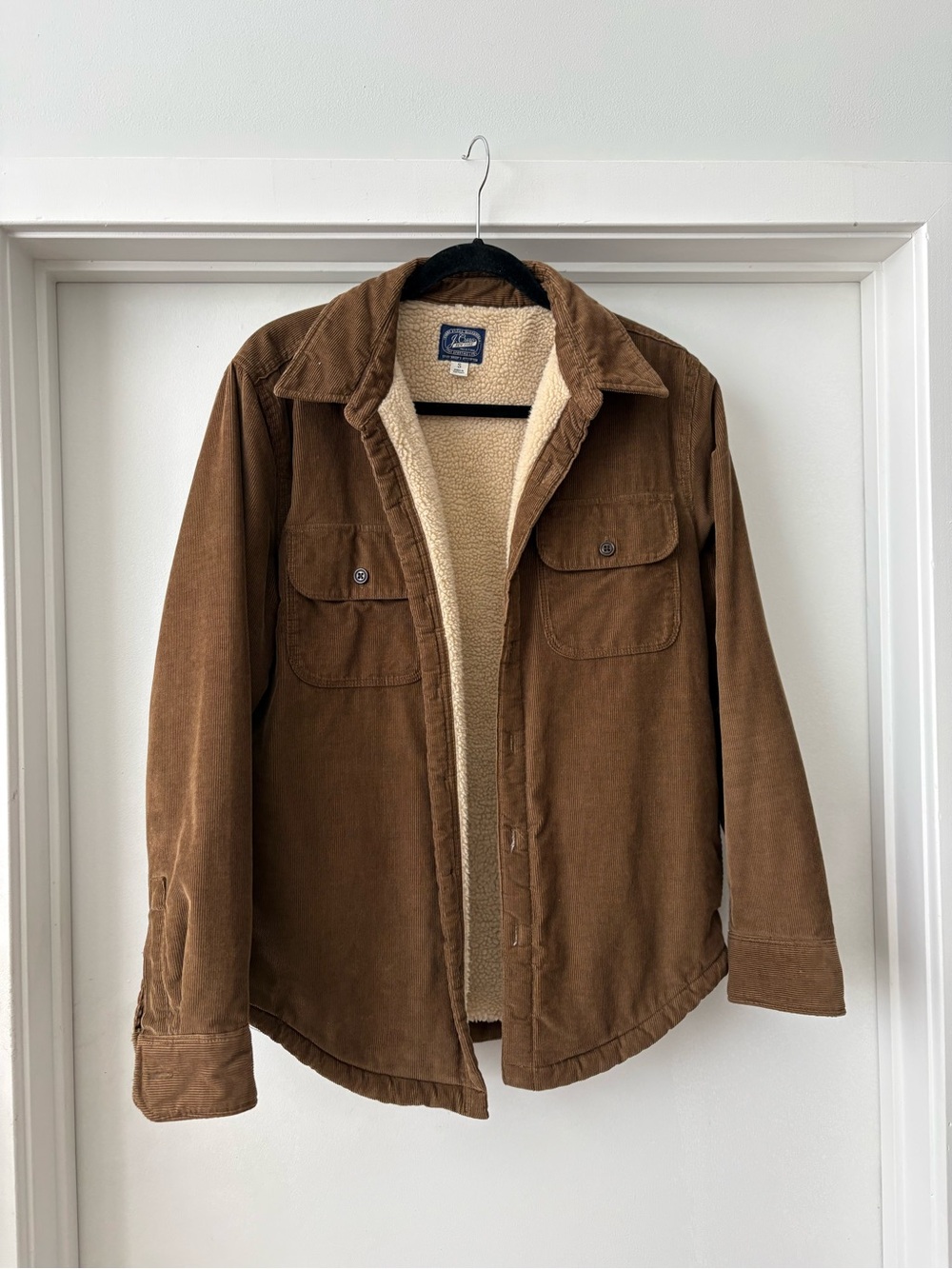 J.Crew Sherpa-lined corduroy workshirt